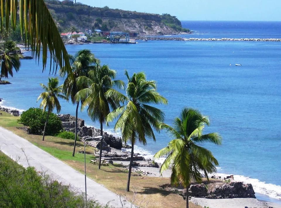 The ruined 18th-century warehouses of Lower Town, Sint Eustatius