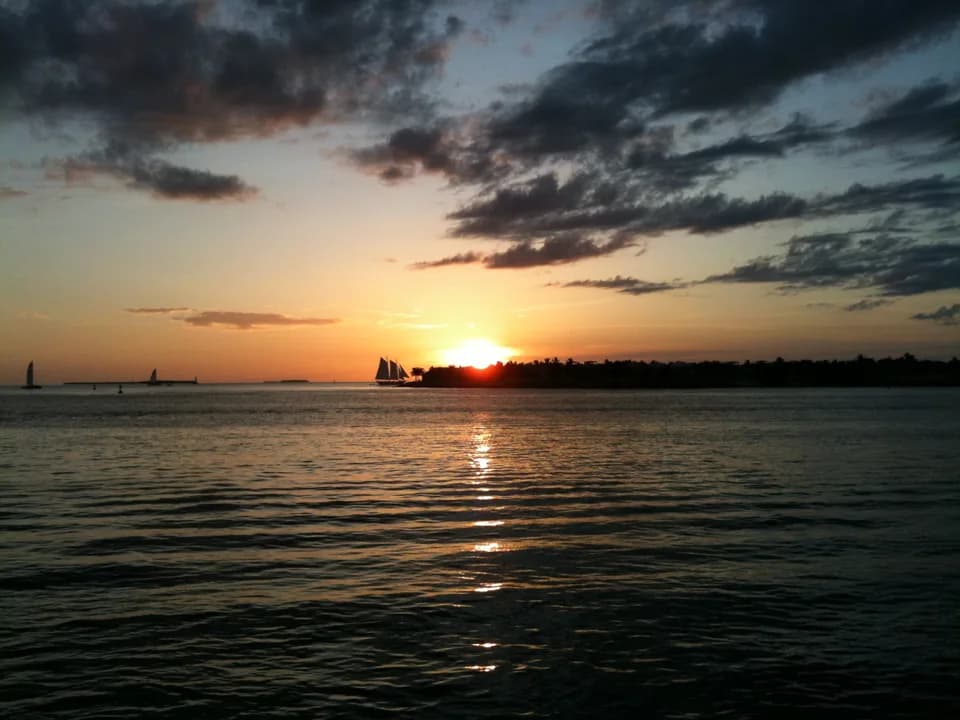 Sunset from Mallory Pier in Key West, Florida