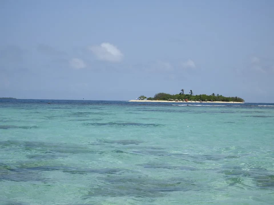 A small cay in the turquoise water of Morrocoy National Park, Venezuela